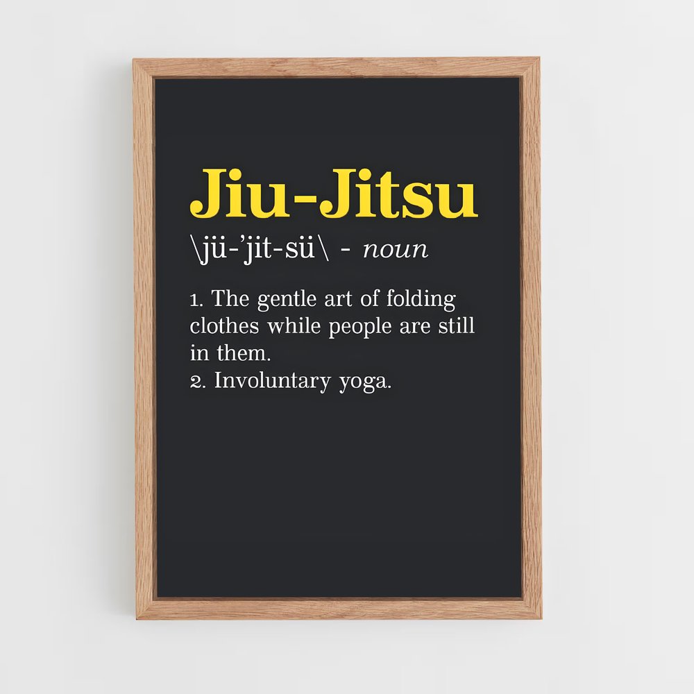 Poster Ju-Jitsu Énergique – affiche Jiu-jitsu brésilien (vue 4)